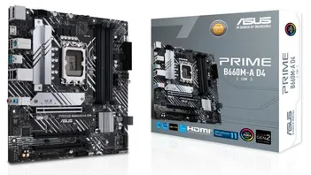 Материнская плата Asus Prime B660M-A D4-CSM, LGA1700, (2xHDMI, DP), 4xDDR IV, mATX