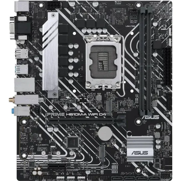 Материнская плата Asus Prime H610M-A WIFI D4, LGA1700, (VGA, HDMI, DP), 2xDDR IV, mATX
