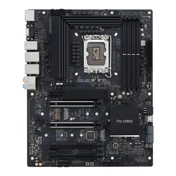 Материнская плата Asus Pro WS W680-ACE IPMI, LGA1700, (VGA, HDMI, DP), 4xDDR V, ATX