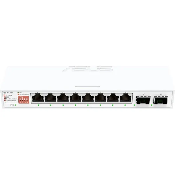 Коммутатор Asus QG-U1080, 8xLAN 2.5Gbps, 2xSFP+