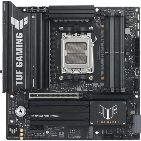Материнская плата Asus TUF GAMING B850M-PLUS WIFI7, AM5, (HDMI, DP), 4xDDR V, mATX