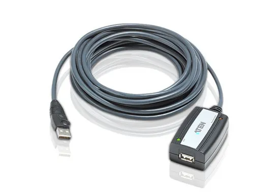 Кабель удлинитель USB2.0 (M) - USB2.0 (F), 5м, ATEN UE250, активный