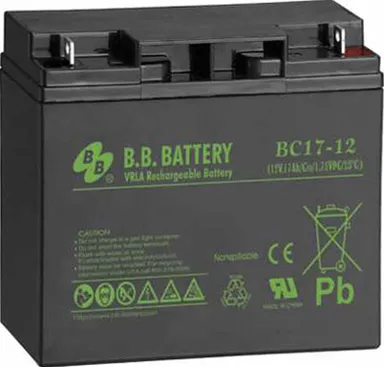 12V / 17Ah, аккумулятор для UPS, B.B.Battery BC17-12