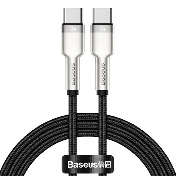 Кабель USB Type-C (M) - USB Type-C (M), 1м, Baseus CATJK-C01, черный
