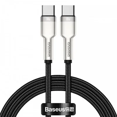 Кабель USB2.0 Type-C (M) - USB2.0 Type-C (M), 2м, Baseus CATJK-D01, черный