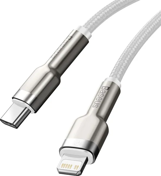 Кабель Lightning (M) - USB2.0 Type-C (M), 1м, Baseus CATLJK-A02, белый
