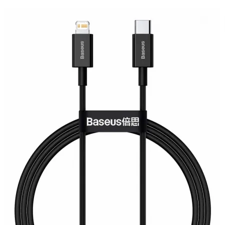 Кабель Lightning (M) - USB2.0 Type-C (M), 1м, Baseus CATLYS-A01, черный