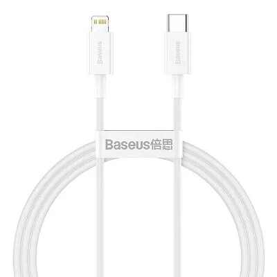 Кабель Lightning (M) - USB2.0 Type-C (M), 1м, Baseus CATLYS-A02, White