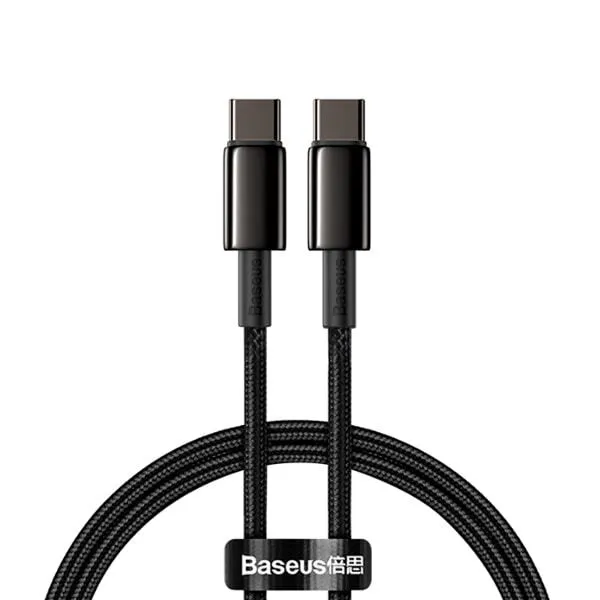 Кабель USB2.0 Type-C (M) - USB2.0 Type-C (M), 2м, Baseus CATWJ-A01, черный