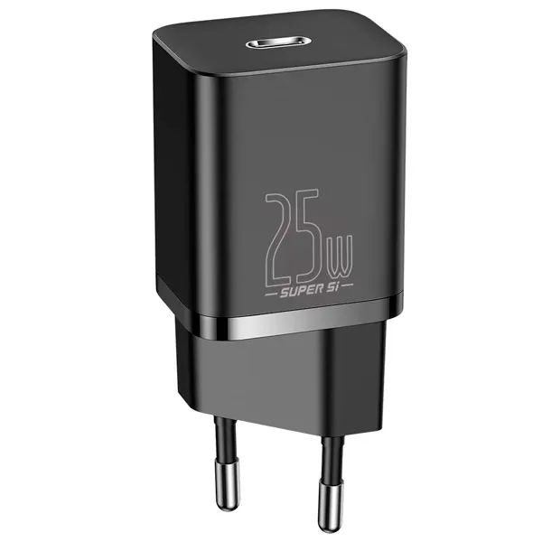 Сетевое зарядное устройство Baseus Super Si Quick Charger 1C 25W (CCSP020101), черный