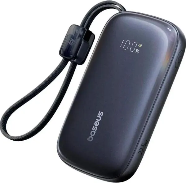 Внешний аккумулятор 10000 мАч Baseus EnerFill FC21 Qpow 3 Ultra PPFLS-1022 E0027L00, черный