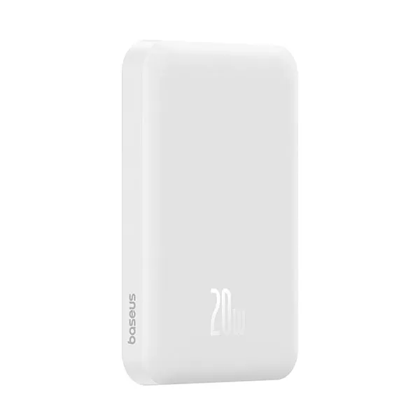 Внешний аккумулятор 5000мАч Baseus Magnetic Mini Wireless Fast Charge PPCXM05, белый (P10022107223-00)