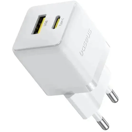 СЗУ Baseus Palm 20W EU P10111608213-01, белый, USB Type-C, USB Type-A