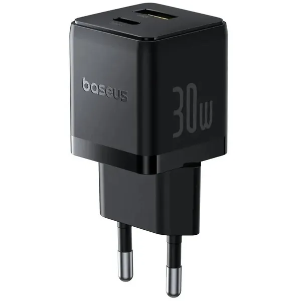 СЗУ Baseus Palm 30W EU P1011160A113-01, черный, USB Type-C, USB Type-A