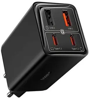 СЗУ Baseus GaN6 Pro P10162705112-00, черный, 2xUSB Type-A, 2xUSB Type-C