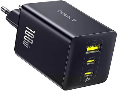 СЗУ Baseus EnerFill FE11 100W P10182102123-00, черный, USB + 2xUSB Type-C