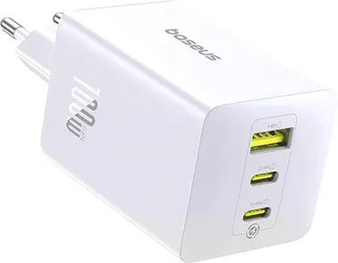 СЗУ Baseus EnerFill FE11 100W P10182102213-00, белый, USB + 2xUSB Type-C