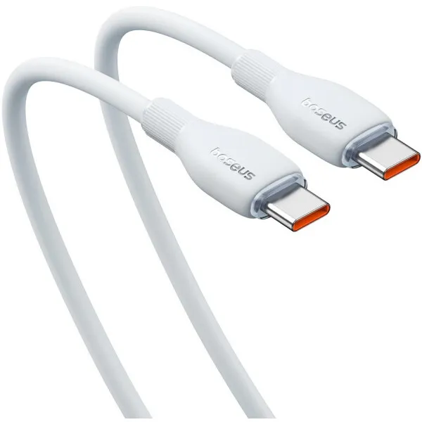 Кабель USB2.0 Type-C (M) - USB2.0 Type-C (M), 1.2м, Baseus P10355702221-00, белый