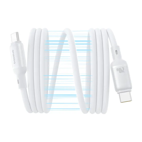Кабель USB Type-C (M) - USB Type-C (M), 1м, Baseus PicoGo P10376800211-00, белый