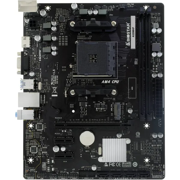 Материнская плата Biostar A520MHP, AM4, (VGA, HDMI), 2xDDR IV, mATX