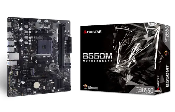 Материнская плата Biostar B550MT, AM4, (VGA, HDMI), 2xDDR IV, mATX