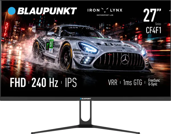 Монитор 27" Blaupunkt 27CF4F1, 1920x1080, IPS, 240Hz (2xHDMI, DP)