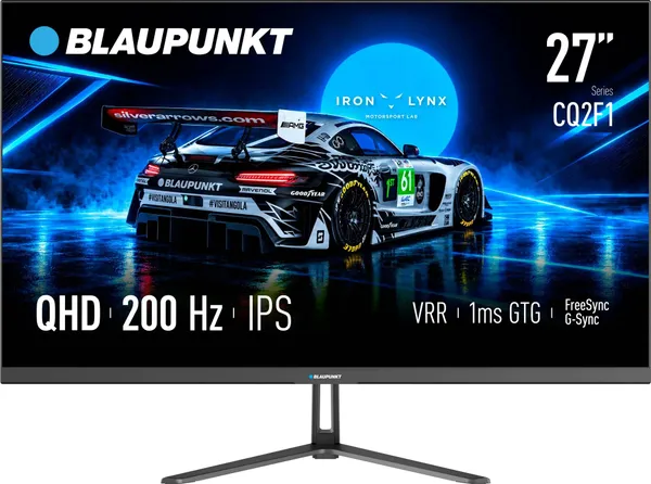 Монитор 27" Blaupunkt 27CQ2F1, 2560x1440, IPS, 200Hz (2xHDMI, 2xDP)
