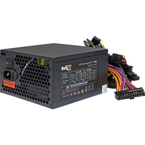Блок питания 700Вт, BOXIT JM-A700w, 80 Plus Standard, APFC, ATX