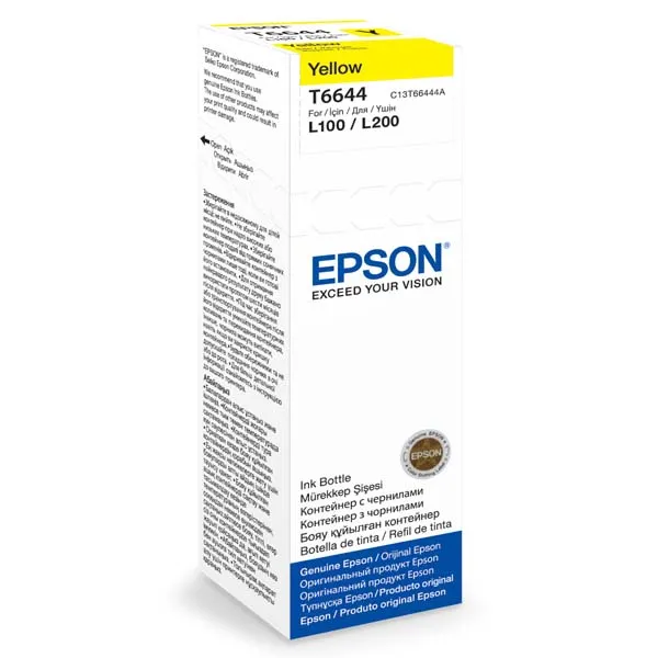 Контейнер Epson T6644, желтый C13T66444A
