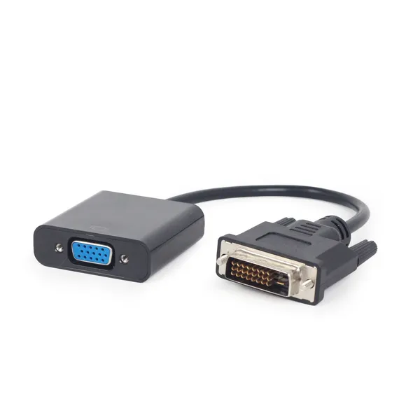 Кабель адаптер DVI-D (M) - VGA (F) Gembird/Cablexpert A-DVID-VGAF-01, черный