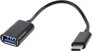 Адаптер USB 2.0 Type-C, USB 2.0 Type-A Cablexpert A-OTG-CMAF2-01, 0.2м, черный