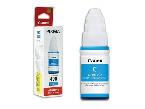 Чернила Canon GI-490C, голубой 0664C001