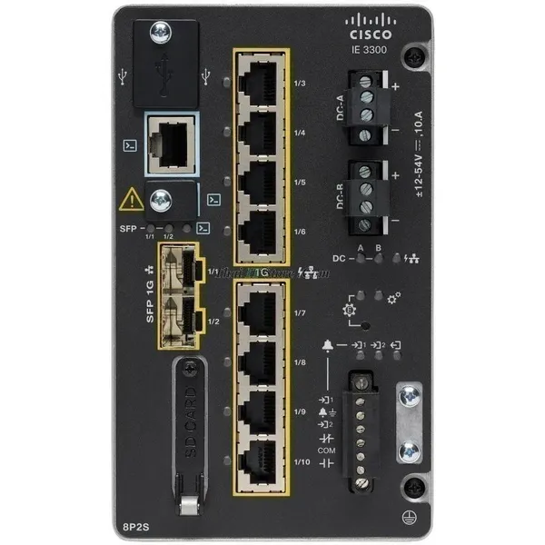 Коммутатор Cisco Catalyst IE3300 (IE-3300-8P2S-E), 2xSFP
