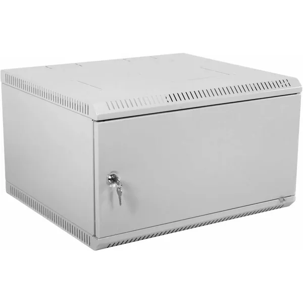 Шкаф коммутационный ЦМО ШРН-ЭКОНОМ (ШРН-Э-6.350.1) настенный 6U 600x350мм пер.дв.стал.лист 85кг серый 300мм 11кг 180град. 345мм ШРН-Э-6.350.1