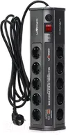 Сетевой фильтр 3м 10 розеток Crown CMPS-11, черный