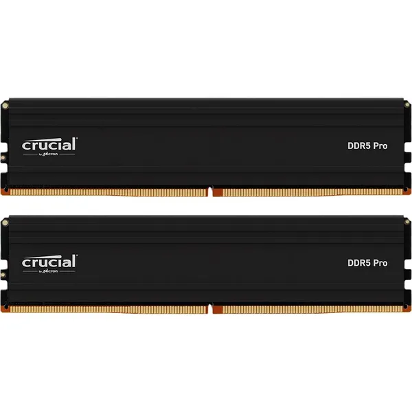 Оперативная память 128Gb Crucial Pro CP2K64G56C46U5, DDR V, PC-44800, 5600MHz, kit 2x64Gb