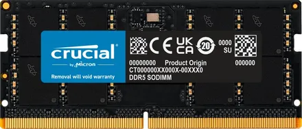Оперативная память для ноутбука 32Gb Crucial CT32G56C46S5, SODIMM DDR V, PC-44800, 5600MHz
