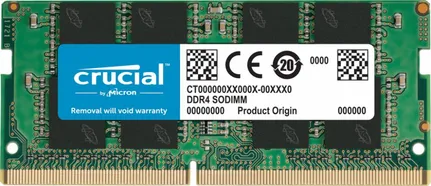 Оперативная память для ноутбука 8Gb Crucial CT8G4SFRA32A (MTA4ATF1G64HZ-3G2E2), SODIMM DDR IV, PC-25600, 3200MHz