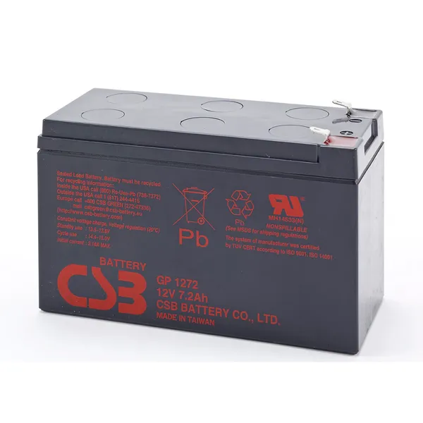 12V / 7.2Ah, аккумулятор для UPS, CSB GP-1272