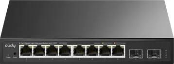 Коммутатор Cudy GS108ES2, 8xLAN 1Gbps, 2xSFP