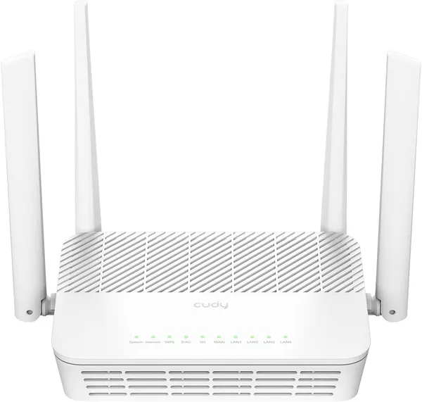 Роутер Wi-Fi Cudy WR3000S, 2.4/5GHz, 2976MBps, 4xLAN 1Gbps, WAN