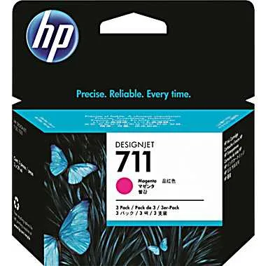 Картридж HP 711, пурпурный (тройная упаковка CZ131A) CZ135A