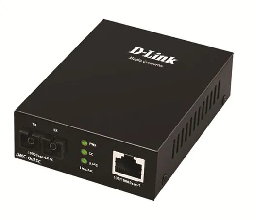 Медиаконвертер D-Link DMC-G02SC/A1A, 1000BASE-T to 1000BASE-SX