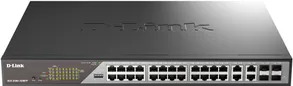 Коммутатор D-Link DSS-200G-28MPP/A1A, 24xLAN 1Gbps, 4xSFP