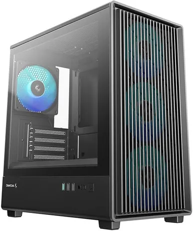 Корпус DeepCool CC350 4F Black R-CC350BKANA4-G, без БП, mATX