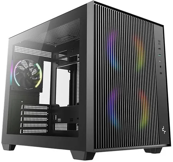 Корпус DeepCool CG330 MESH 3F R-CG330MESH-BKANM3-G, без БП, mATX