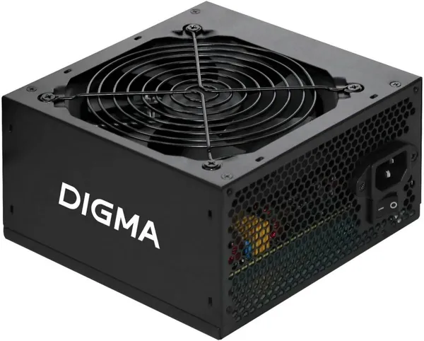 Блок питания 500Вт, Digma DPSU-500W-WH, 80 Plus, APFC, ATX