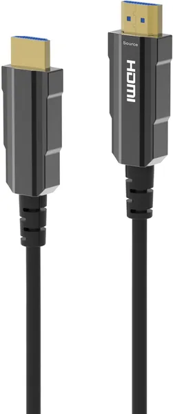 Кабель HDMI (19M) - HDMI (19M), 20м, Digma HDMI-AOC2.1-20, черный