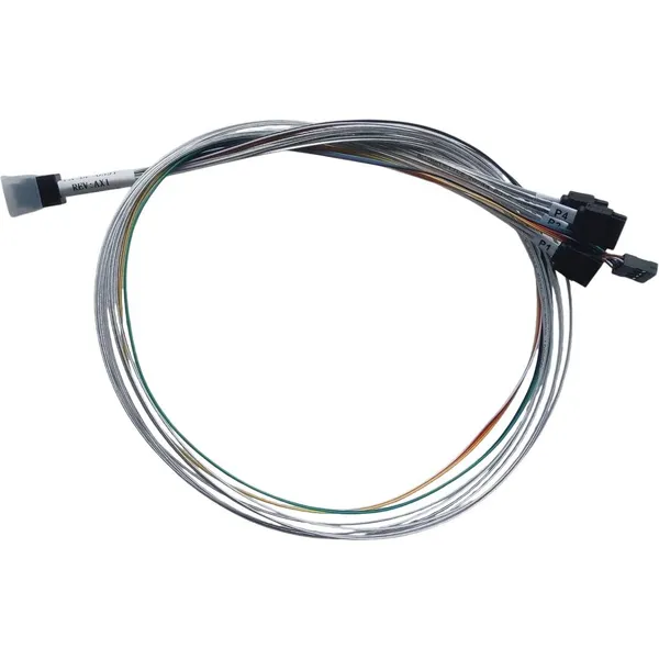 Кабель DiliVing DL-0591, 4xSATA - mini SAS HD (SFF-8643), 0.75м