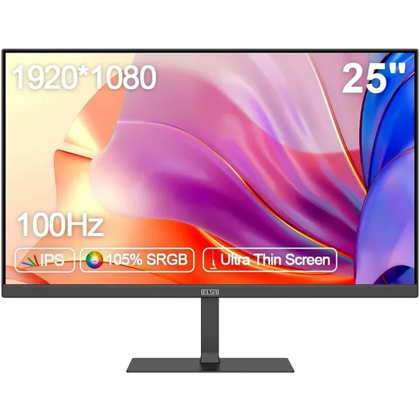 Монитор 24.5" ELSA EA251Q, 1920x1080, IPS, 100Hz, Speakers (HDMI, USB Type-C)